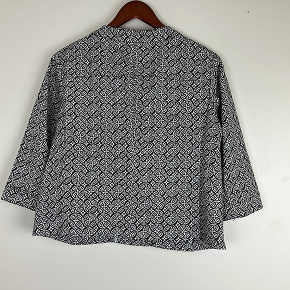 Talbots Woman's Size 14W Petites Stretch Blazer 3/4 Sleeve Single Button - Picture 6 of 6